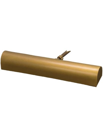 Traditional 14 inch Picture Light in Weathered Brass.